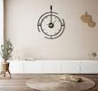ساعت دکوراتیو فلزی طراحی مینیمال و لوکس - دیواری کد 224