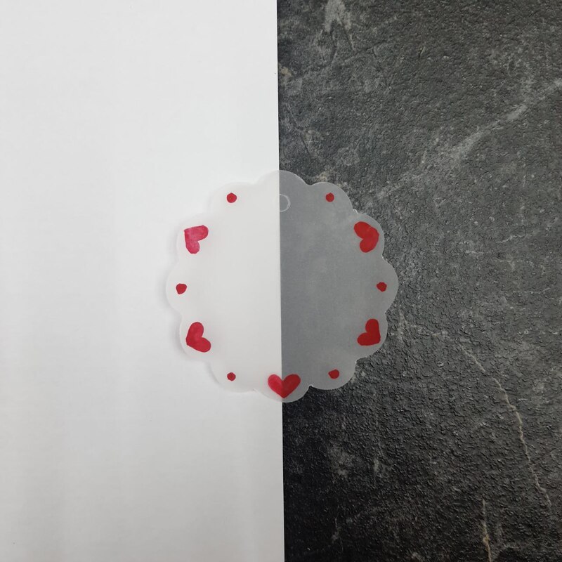 تگ هدیه قلب قرمز( نقاشی شده با آبرنگ)