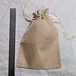 کیسه پارچه ای کنفی خاکی روشن ۱۹ در ۲۶ (۵ تایی )