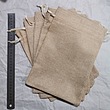 کیسه پارچه ای کنفی خاکی روشن ۱۹ در ۲۶ (۵ تایی )
