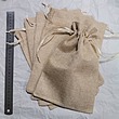 کیسه پارچه ای کنفی خاکی روشن ۱۹ در ۲۶ (۵ تایی )