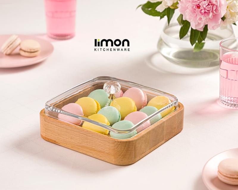 بیسکوییت خوری چوبی لیمون 