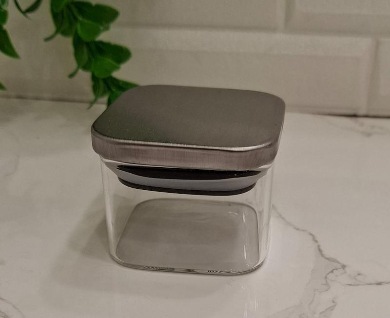 جای ادویه پیرکس درب استیل 4*6