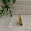 جای ادویه پیرکس مربع درب بامبو 10*6