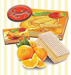 مینی ویفر پرتقالی جام شیرین شهد یزد