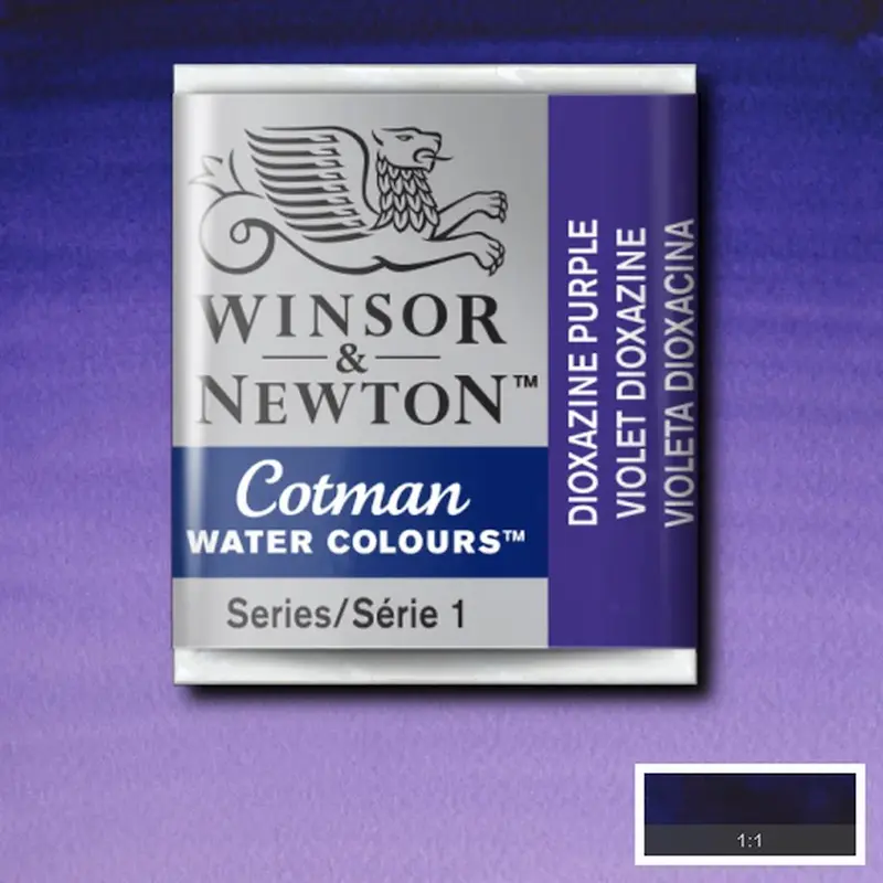 قرص آبرنگ کاتمن وینزور/ Dioxazine Purple