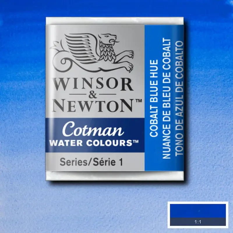قرص آبرنگ کاتمن وینزور/ Cobalt Blue Hue