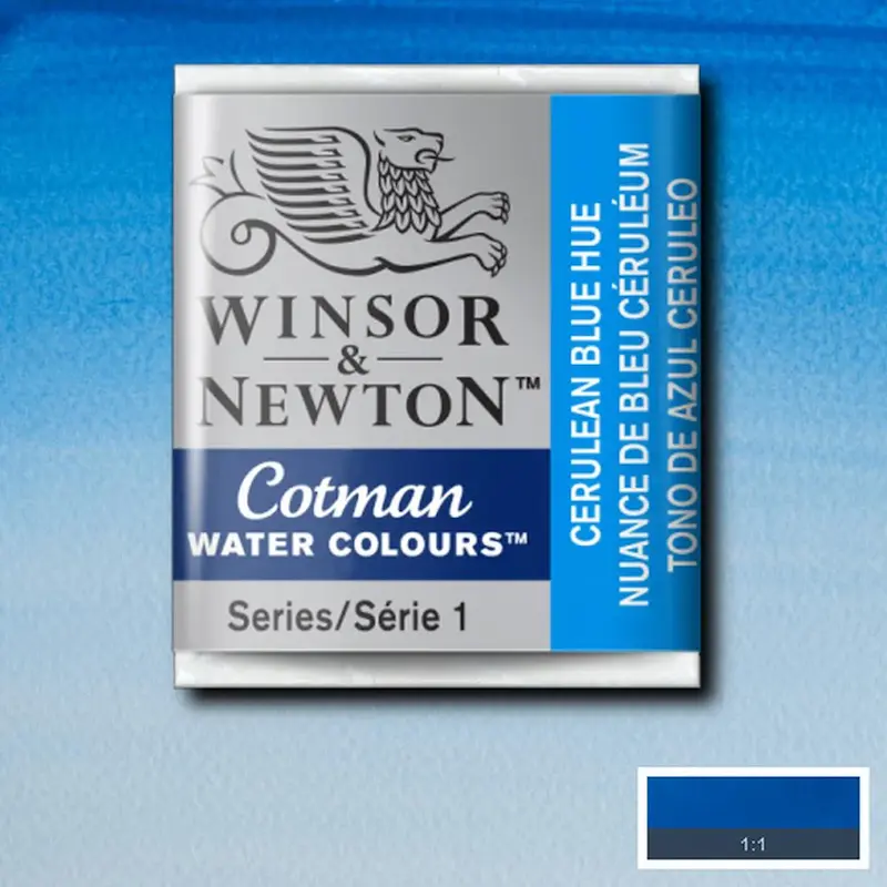 قرص آبرنگ کاتمن وینزور/ Cerulean Blue Hue