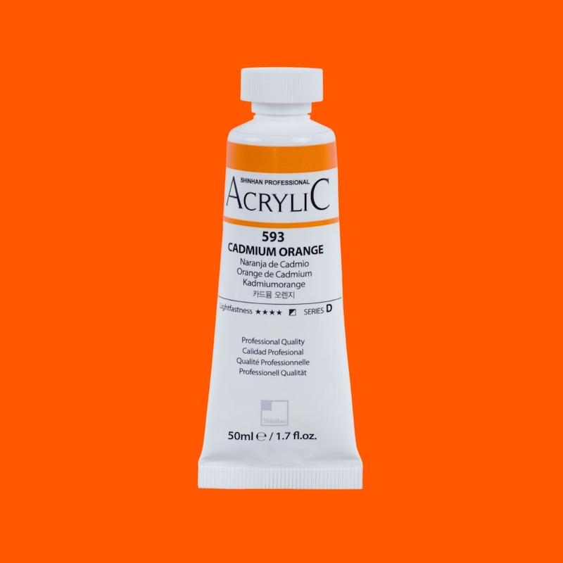 اکریلیک آرتیست شین هان/ Cadmium Orange