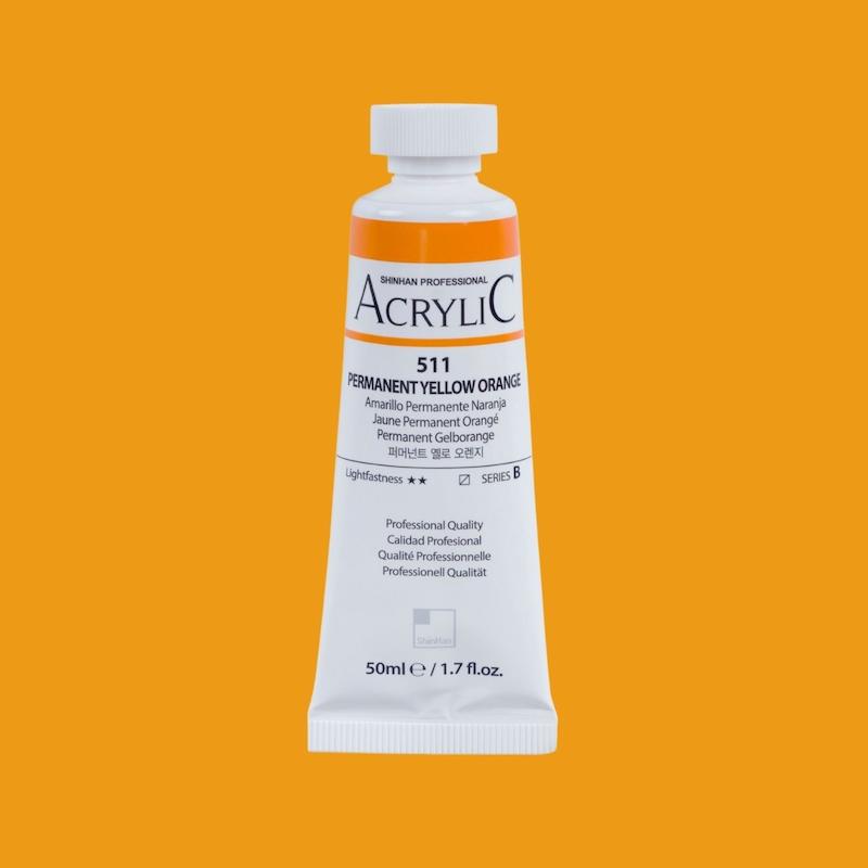 اکریلیک آرتیست شین هان/ Permanent Yellow Orange