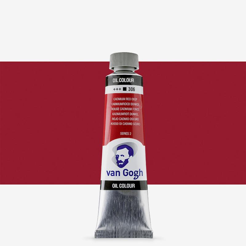 رنگ روغن ونگوگ/ Cadmium red deep