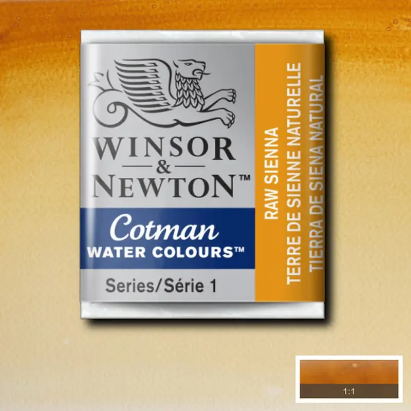 قرص آبرنگ کاتمن وینزور/ Raw Sienna