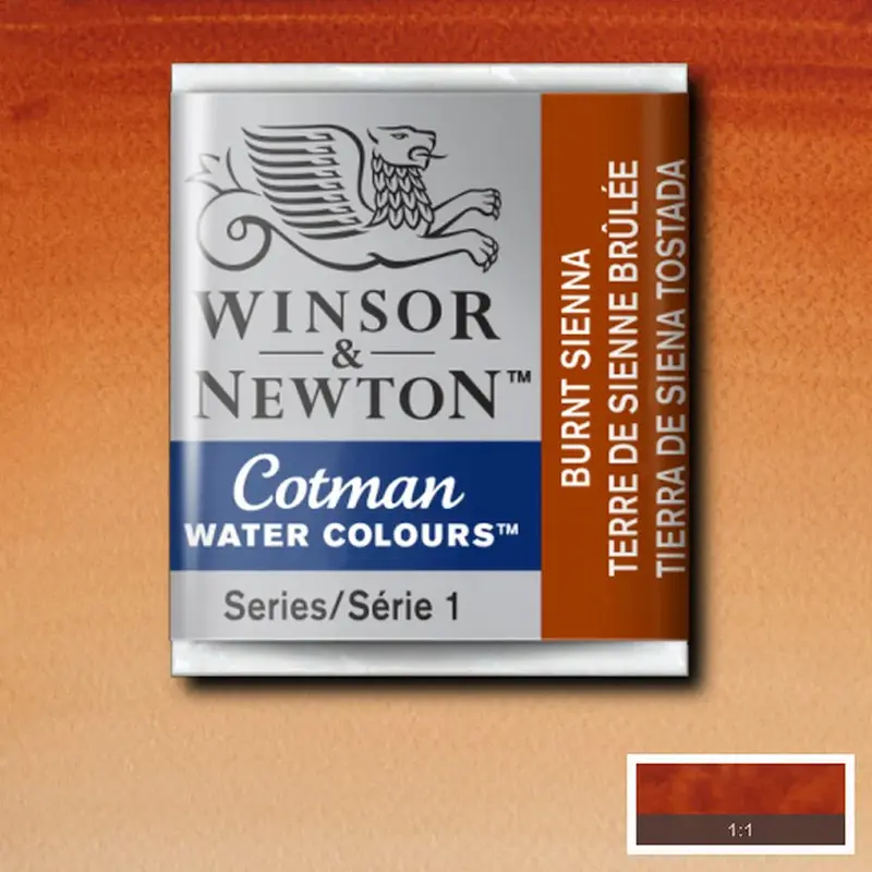 قرص آبرنگ کاتمن وینزور/ Burnt Sienna