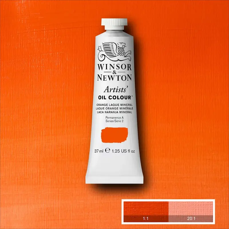 رنگ روغن آرتیست وینزور 416/ Orange Laque Mineral  