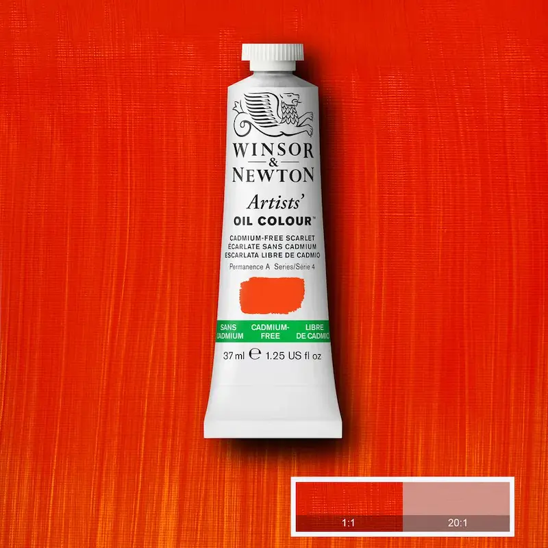 رنگ روغن آرتیست وینزور 903/ Cadmium-Free Scarlet  