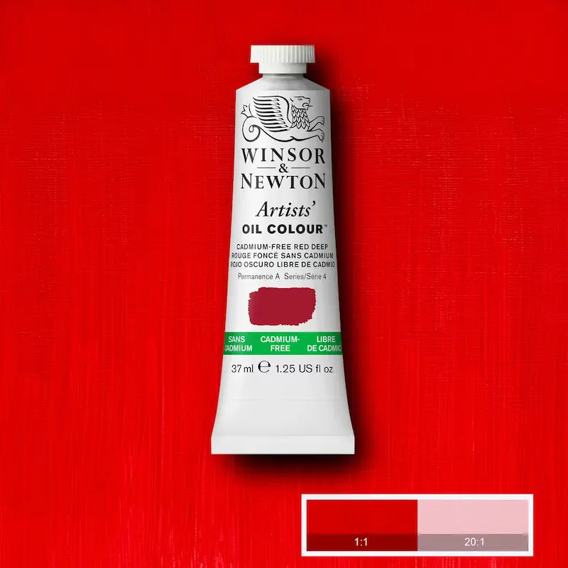 رنگ روغن آرتیست وینزور 895/ Cadmium-Free Red Deep  