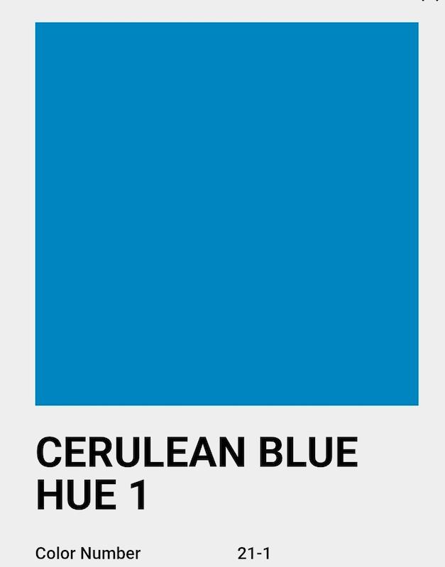 گواش شین هان/ CERULEAN BLUE 1