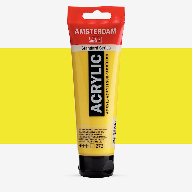 اکریلیک 120 میل آمستردام/ Transp.yellow medium