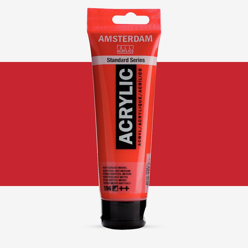 اکریلیک 120 میل آمستردام/ Naphthol red medium