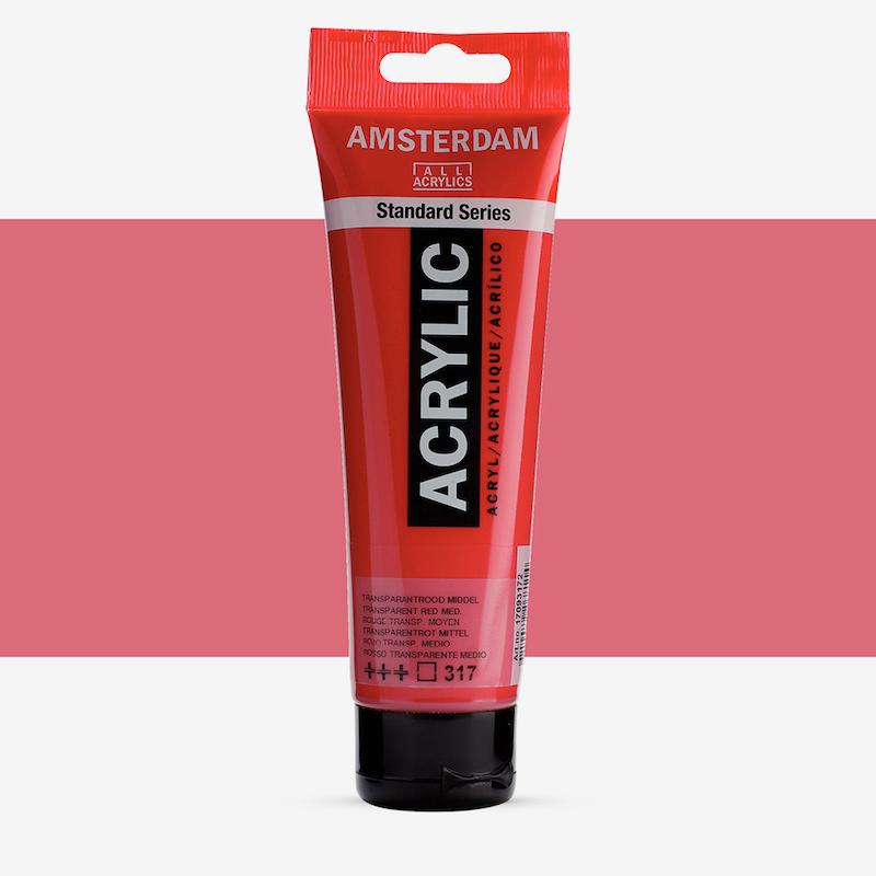 اکریلیک 120 میل آمستردام/ Transp.red medium