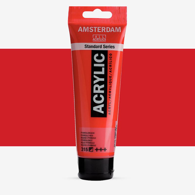 اکریلیک 120 میل آمستردام/ Pyrrole red