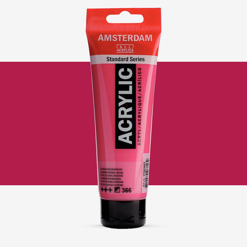 اکریلیک 120 میل آمستردام/ Quinacridone rose
