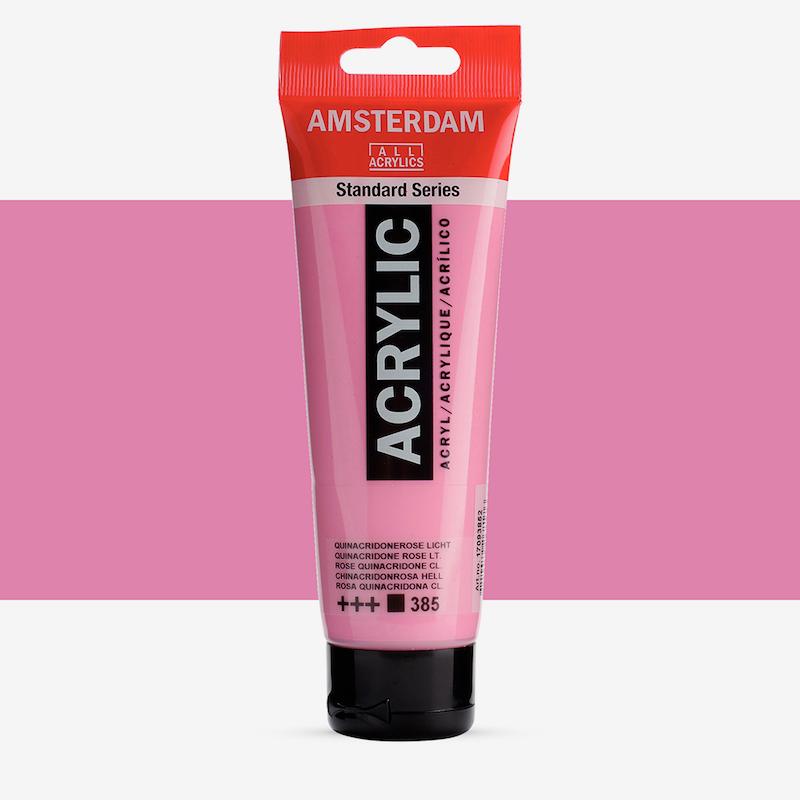 اکریلیک 120 میل آمستردام/ Quinacridone rose light