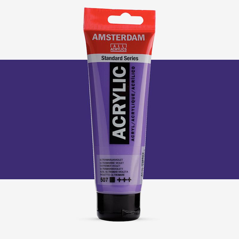 اکریلیک 120 میل آمستردام/ Utramarine violet