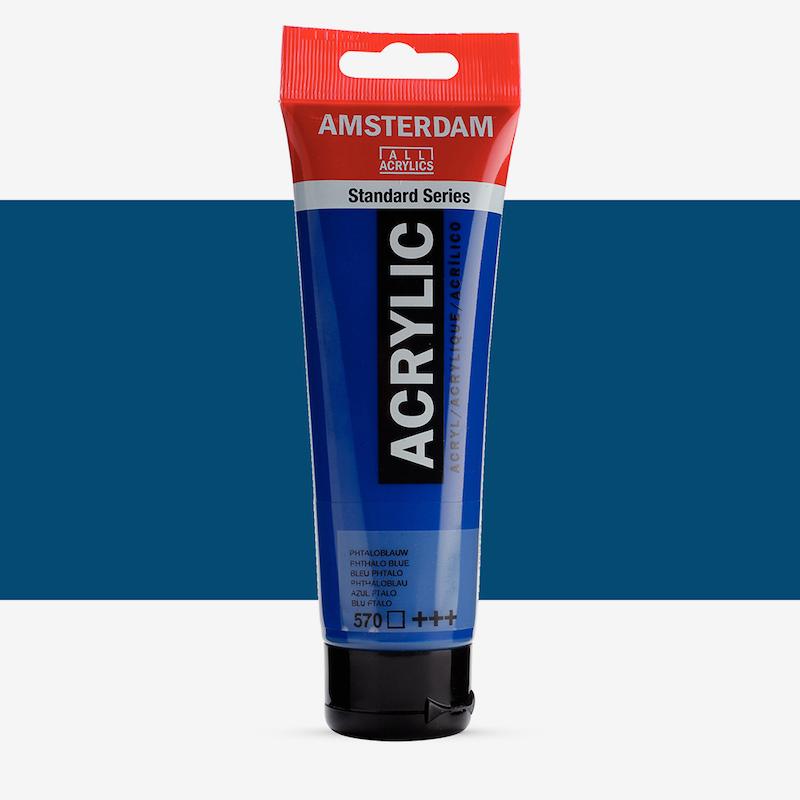 اکریلیک 120 میل آمستردام/ Phthalo blue