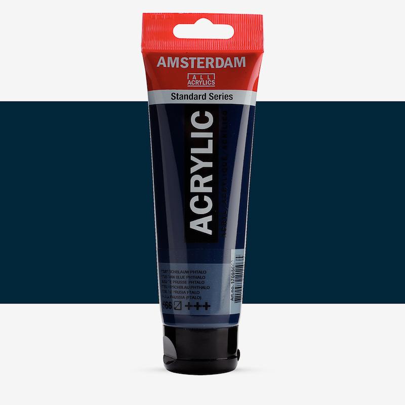 اکریلیک 120 میل آمستردام/ Prussian blue (phth.)