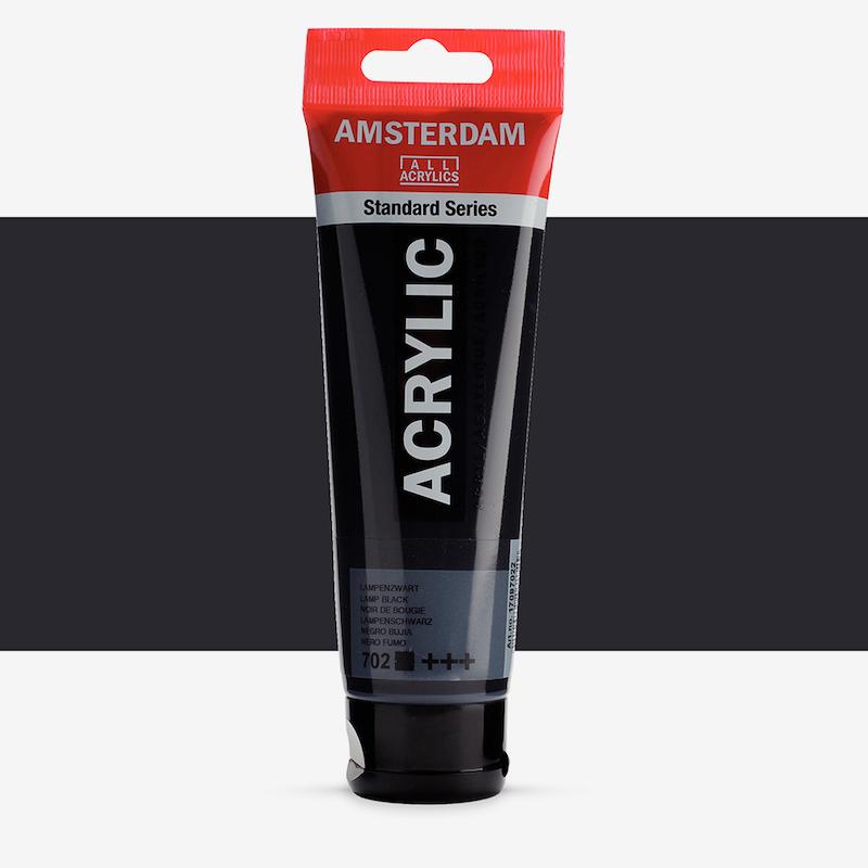 اکریلیک 120 میل آمستردام/ Lamp black