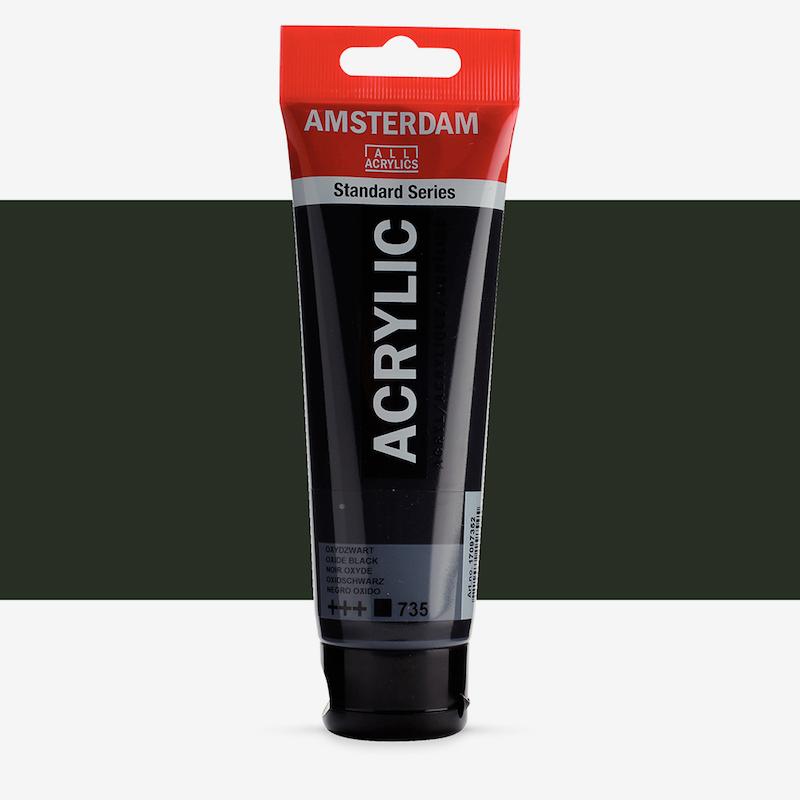 اکریلیک 120 میل آمستردام/ Oxide black