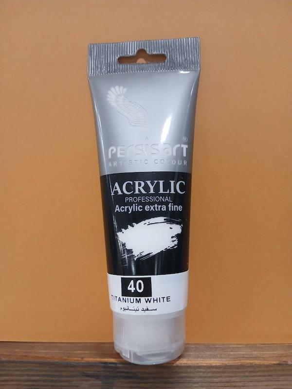 اکریلیک 75 میل پرسیس آرت/ Titanium white