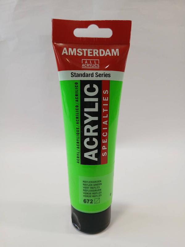 اکریلیک 120 میل آمستردام 672/ Reflex green