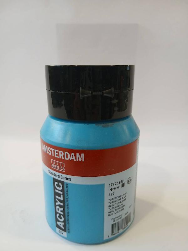 اکریلیک 500 میل آمستردام/ Turquoise blue