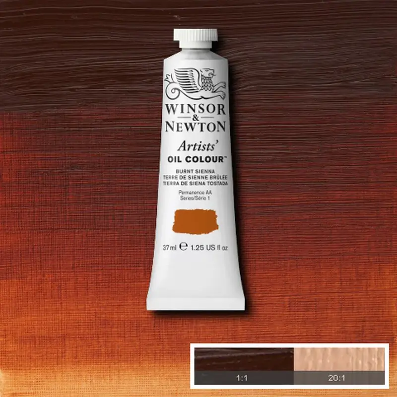 رنگ روغن آرتیست وینزور 074/ Burnt Sienna  