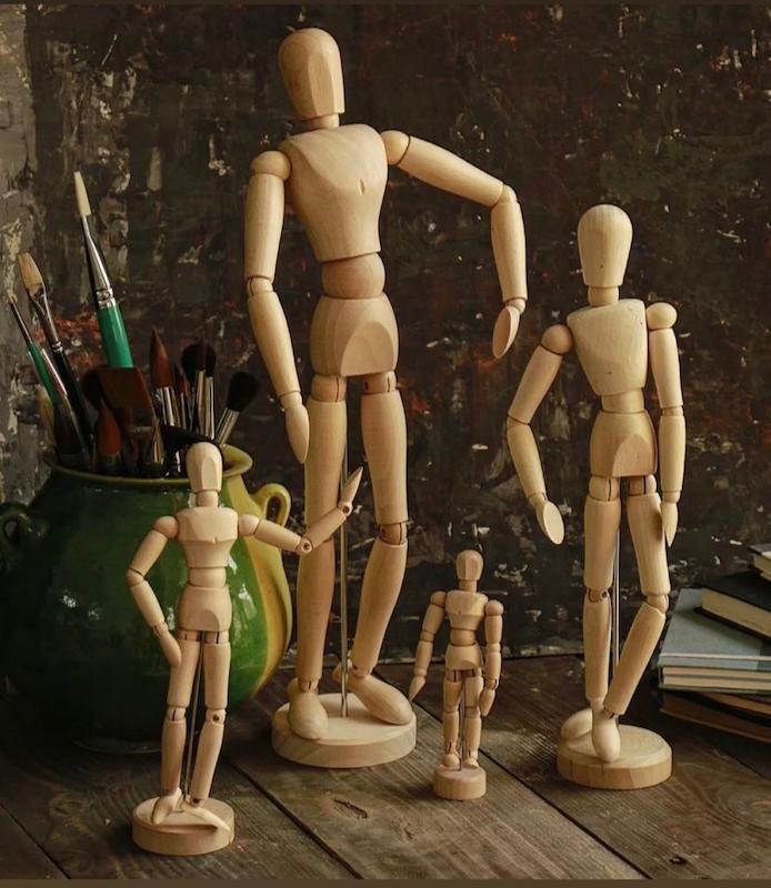 آدمک طراحی چوبی