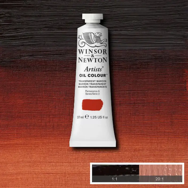 رنگ روغن آرتیست وینزور 657/ Transparent Maroon  