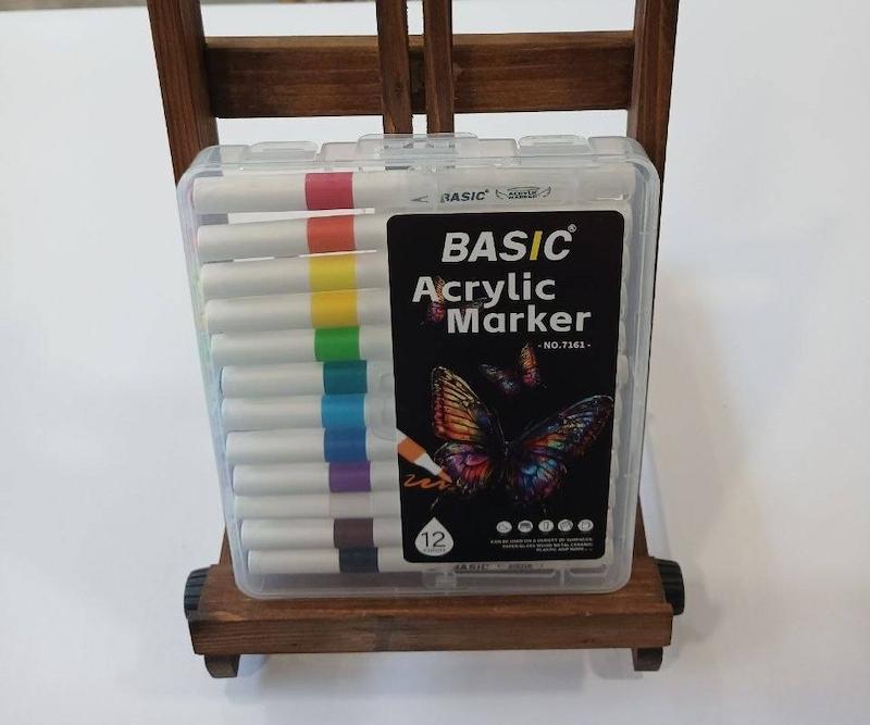 ست ماژیک اکریلیک 12 رنگ Basic