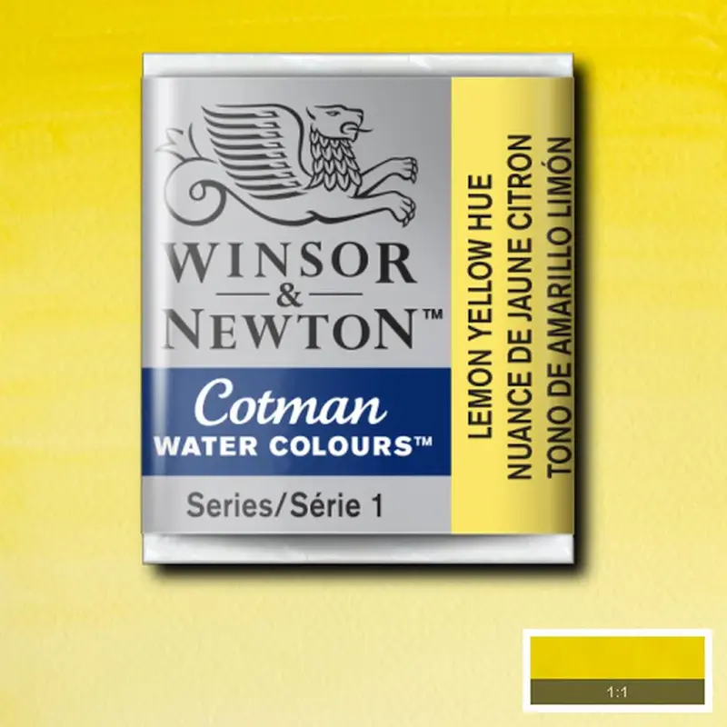 قرص آبرنگ کاتمن وینزور/ Lemon Yellow Hue