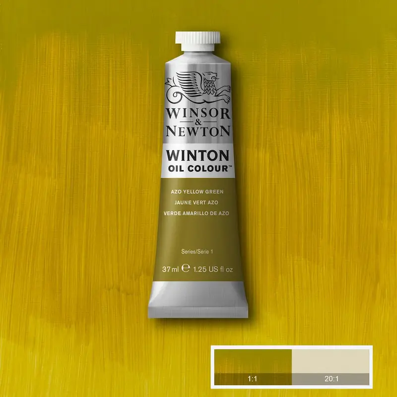 رنگ روغن 37 میل وینزور/ Azo Yellow Green