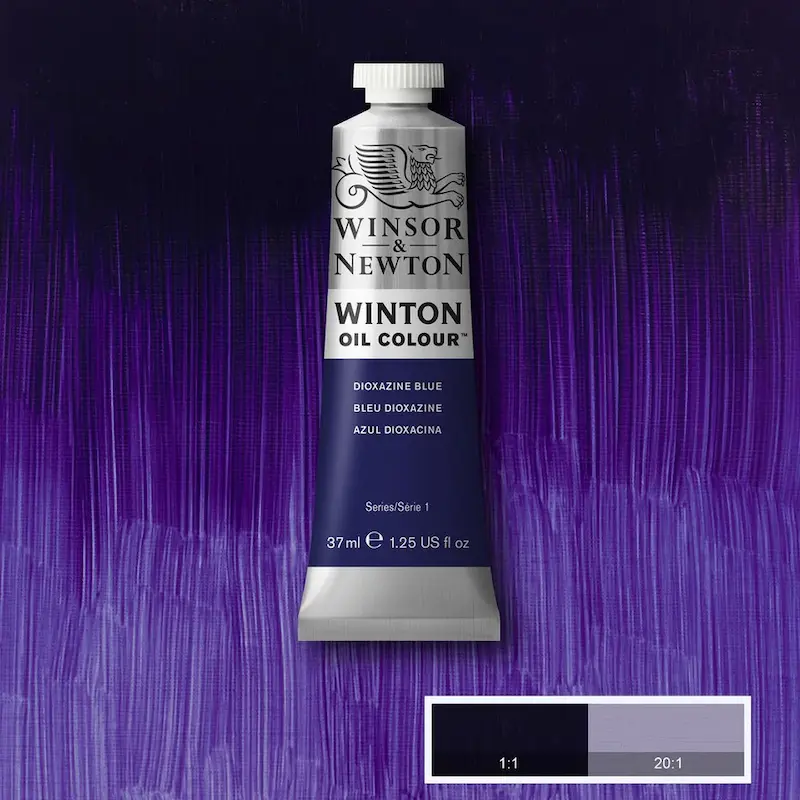 رنگ روغن 37 میل وینزور/ Dioxazine Blue