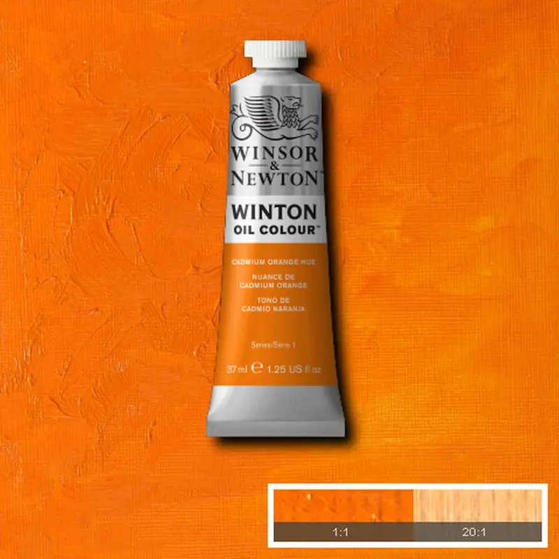 رنگ روغن 37 میل وینزور/ Cadmium Orange Hue