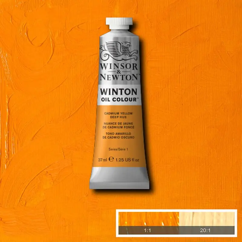 رنگ روغن 37 میل وینزور/ Cadmium Yellow Deep Hue