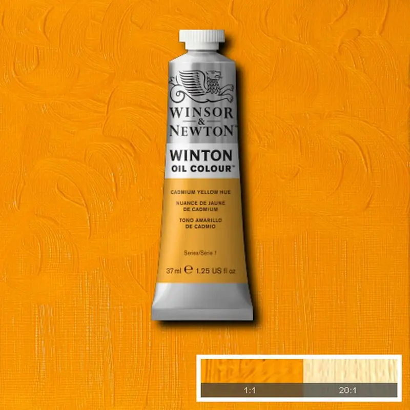 رنگ روغن 37 میل وینزور/ Cadmium Yellow Hue