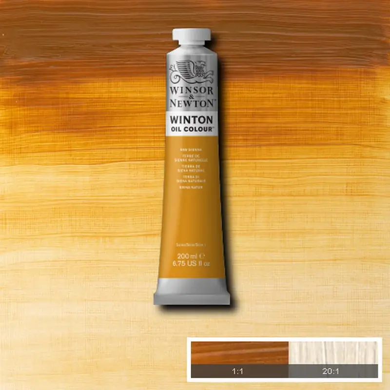 رنگ روغن 200 میل وینزور/ Raw Sienna