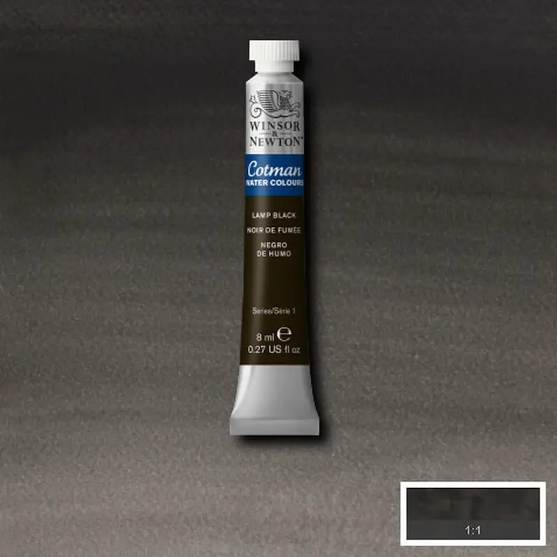آبرنگ تیوپی کاتمن وینزور/ Lamp Black