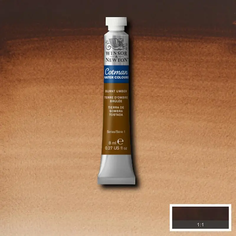 آبرنگ تیوپی کاتمن وینزور/ Burnt Umber