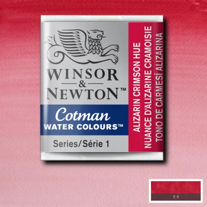 قرص آبرنگ کاتمن وینزور/ Alizarin Crimson Hue