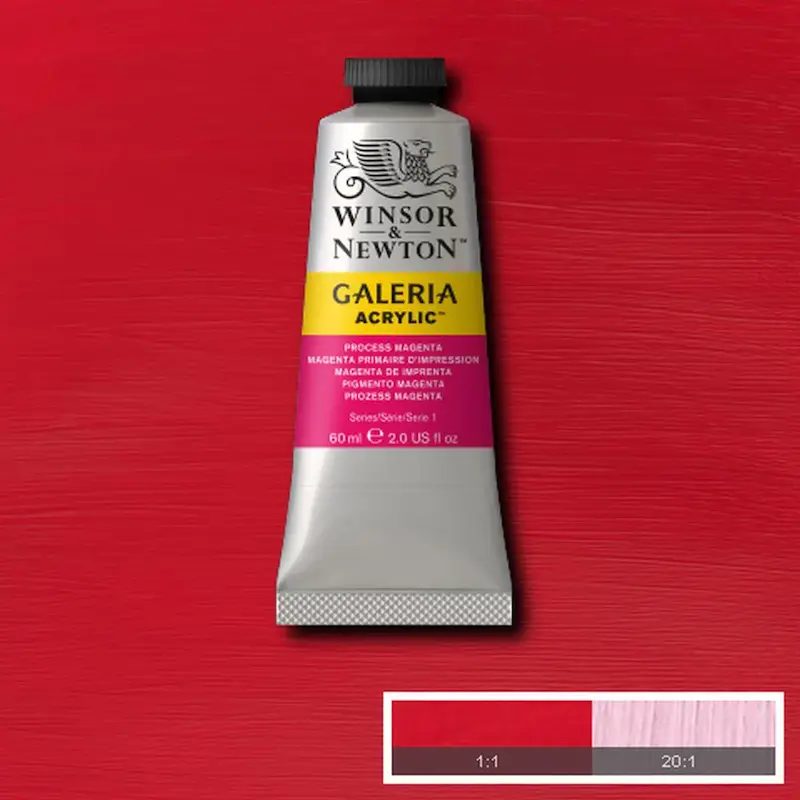 رنگ اکریلیک 60 میل وینزور گالریا/ Process Magenta